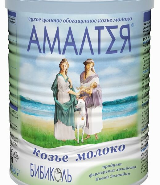 Молоко Амалтея козье цельное сухое 400г