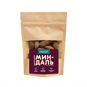 

Конфеты Ufeelgood Миндаль в тёмном шоколаде 60г Россия