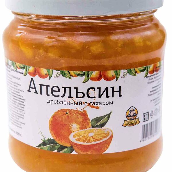 Апельсин дробленный Капитан Припасов с сахаром