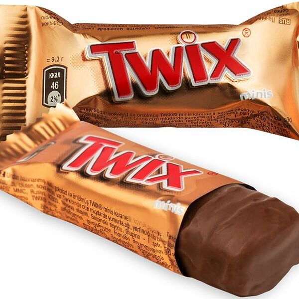 Шоколадные конфеты Twix Minis с карамелью
