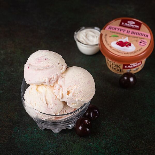 Мороженое сливочное Йогурт и вишня 100 г