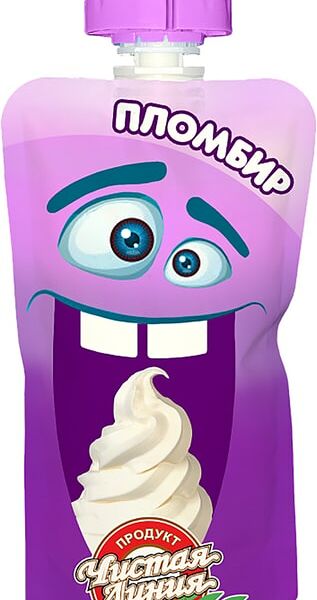 Мороженое Чистая Линия Пломбир ванильный 70г