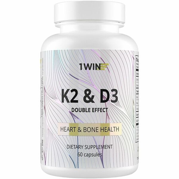 БАД 1Win К2&Д3 Дабл Эффект, 60 капсул