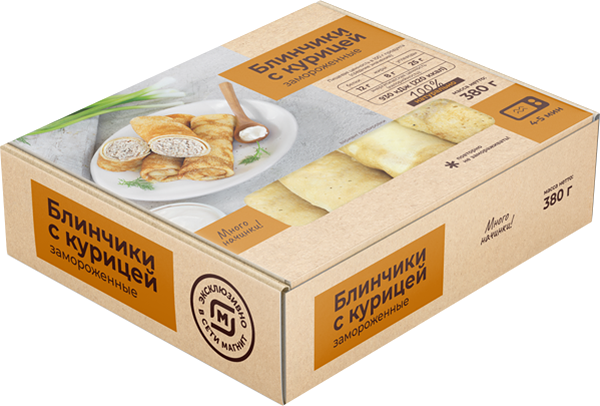 Блинчики Магнит с курицей 380 г