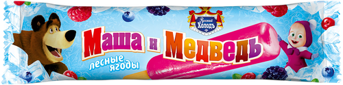 

Мороженое Маша и медведь Фруктовый лед с лесными ягодами, эскимо 60 г