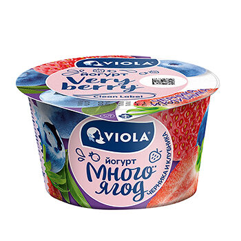 Йогурт черника клубника 2,6%