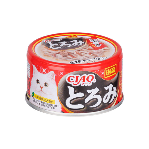 Корм для кошек CIAO Камчатский краб с мраморной вырезкой желтоперого тунца и парным филе курицы