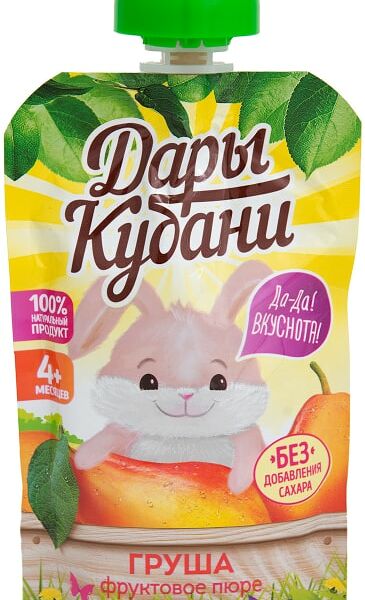 Пюре Дары Кубани Груша 90г