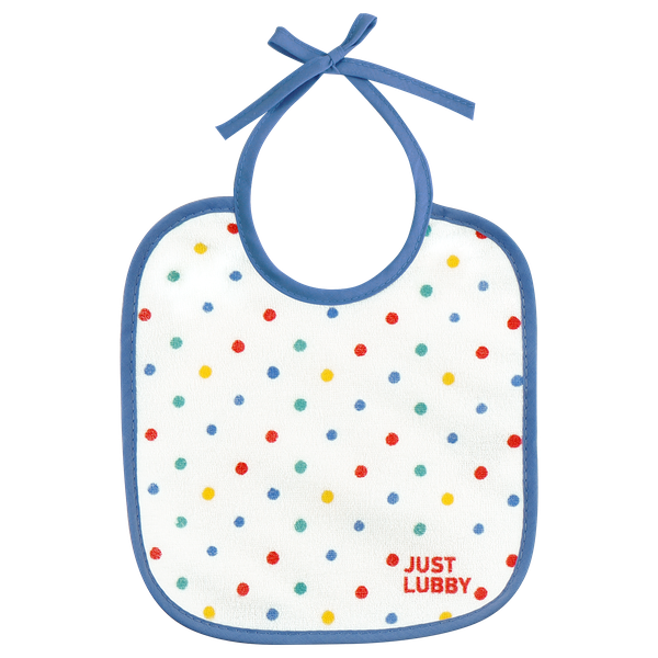 Фартук нагрудный LUBBY Just на завязках, текстиль, с 0 месяцев