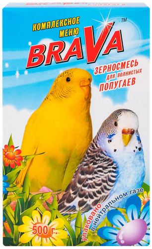 

Корм для волнистых попугаев Brava Стандарт 500 г