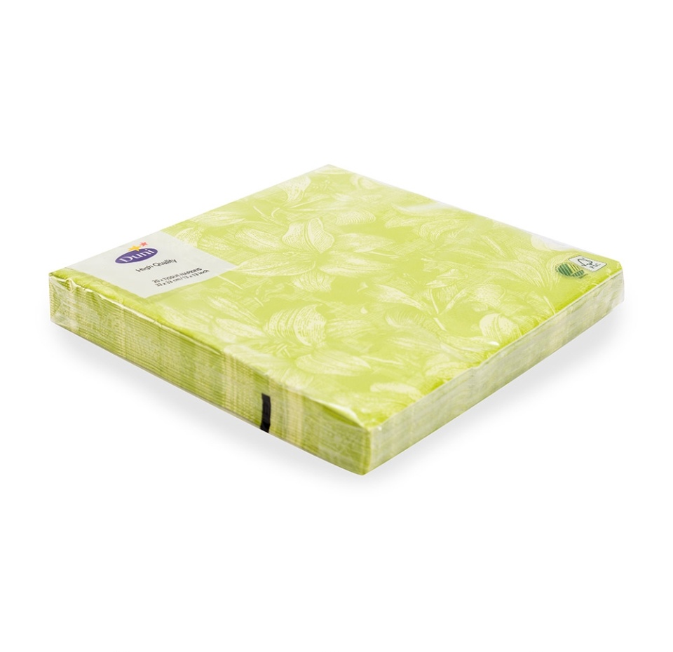 

Салфетки бумажные Duni Firenze Lime 33х33 см