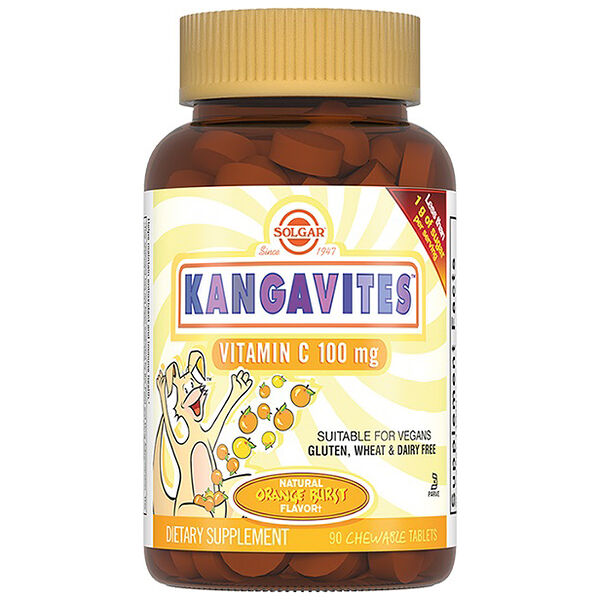 Solgar Kangavites Vitamin С таблетки жевательные 100 мг для детей 90 шт