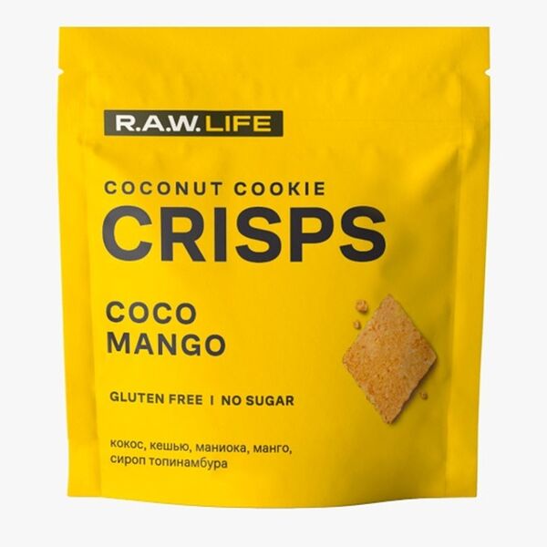 Криспы R.A.W.Life кокос-манго без глютена и сахара