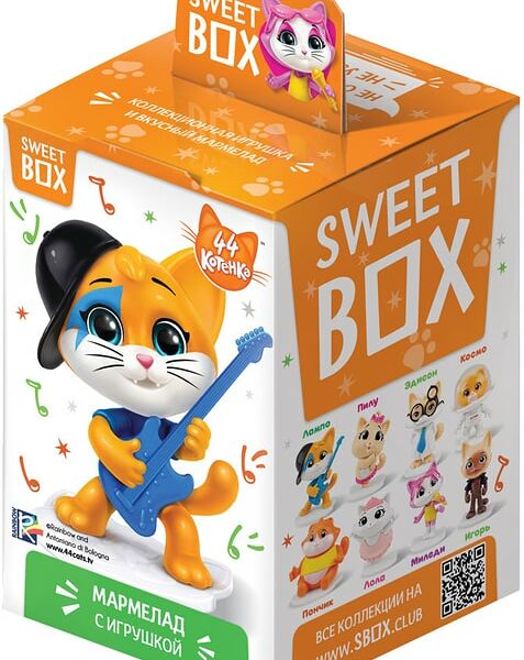 Набор Sweet Box для Девочек мармелад + подарок 10г в ассортименте