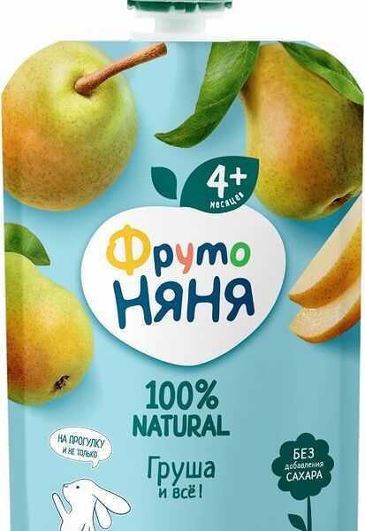 Пюре гипоаллергенное  ФрутоНяня Груша с 4 месяцев