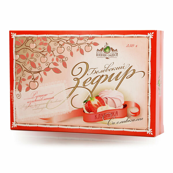 Зефир Клубника со сливками ТМ Белевские сладости