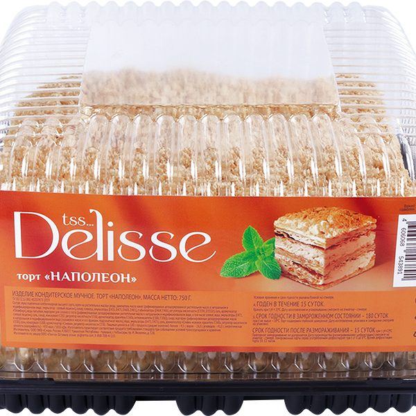 Торт DELISSE Наполеон, 750г