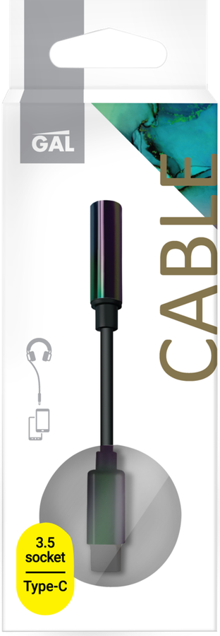 

Аудиопереходник GAL 2059 Тype-С - 3.5 Jack