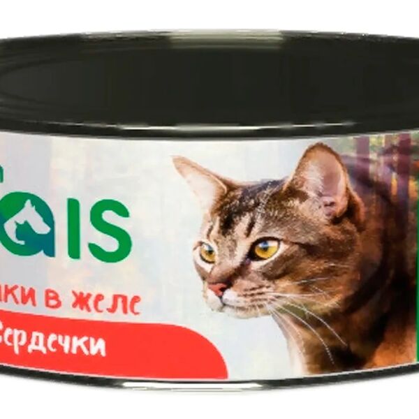 Влажный корм для кошек Frais Holistic Сat ломтики в желе сердечки