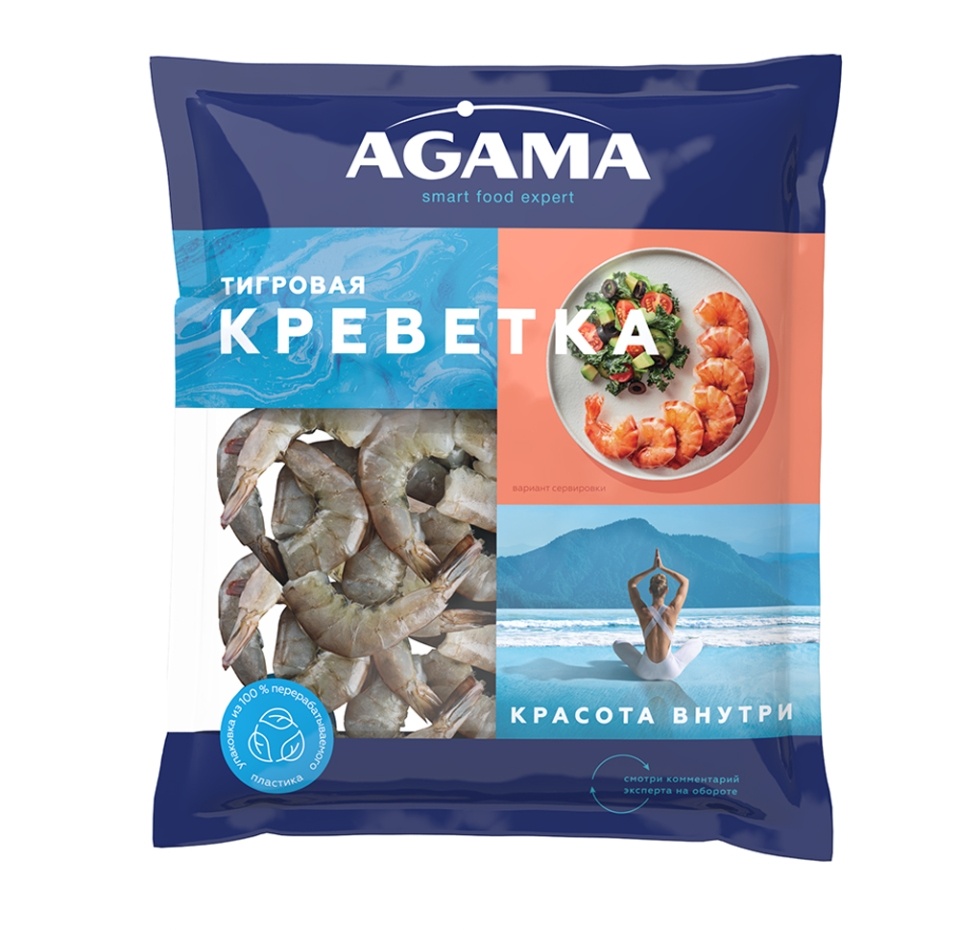 

Креветки тигровые Agama № 8 400 г