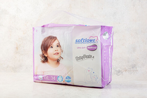 Подгузники-трусики Softlove Platinum XXL(15+кг)34шт._РП
