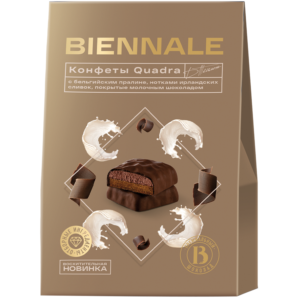 

Конфеты BIENNALE Quadra Irish Cream, 160г