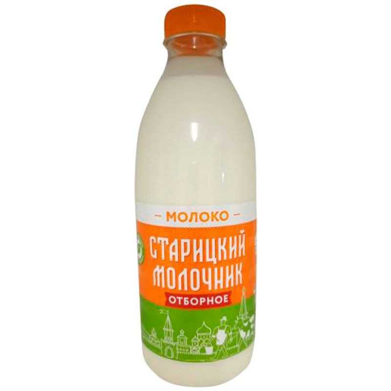 

Молоко Старицкий молочник отборное 3.4-6% БЗМЖ 950 мл
