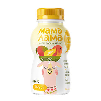 Йогурт питьевой Мама Лама с манго 2.5%, 