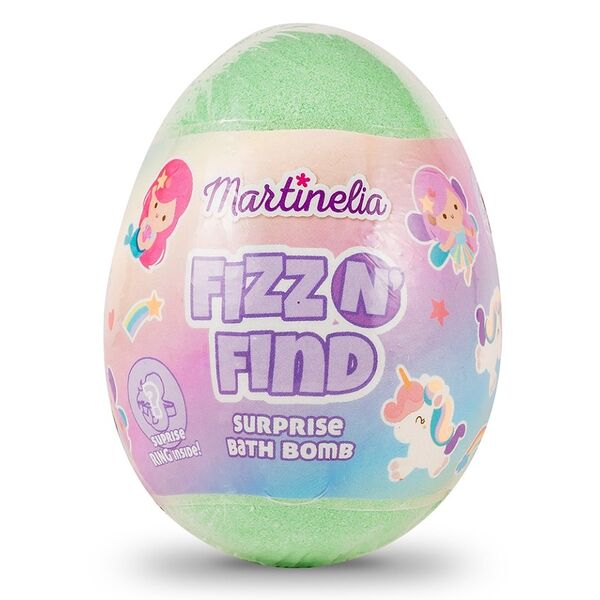 Бомбочка для ванны Martinelia с сюрпризом зелёная 3+, 193 гр