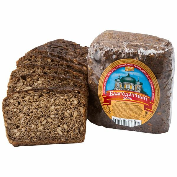 Хлеб ПЕТРОХЛЕБ Благодатный, бездрожжевой, половинка, 350г
