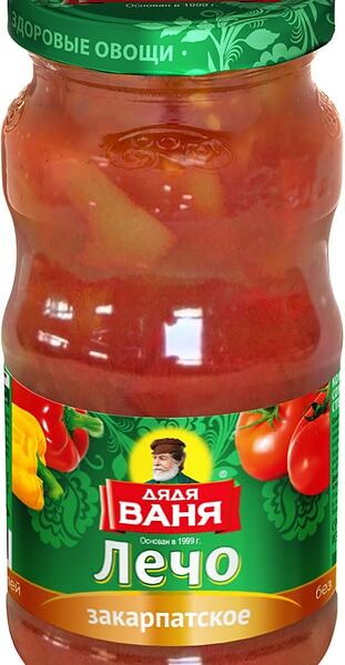 Перец Дядя Ваня Лечо Закарпатское в томатном соусе 460г