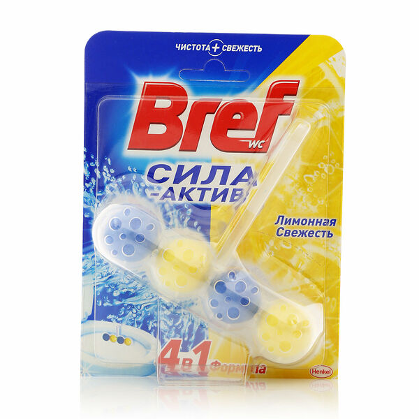 Чистящее средство для унитаза Bref Сила-Актив Лимонная свежесть