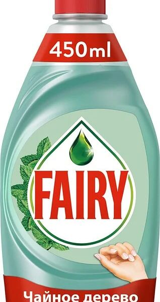 Средство для мытья посуды Fairy Нежные руки чайное дерево и мята