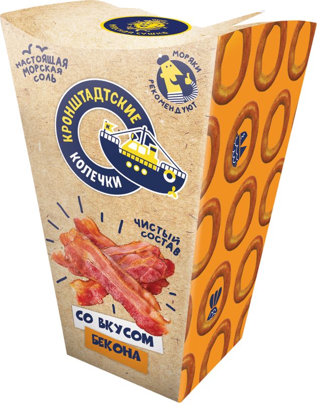 

Колечки Невская сушка Кронштадтские Бекон 80 г