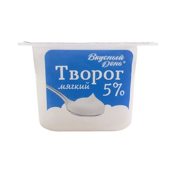 Творог мягкий Вкусный день 5%, без змж 100 г