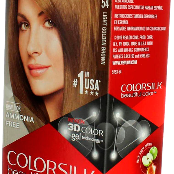 Краска для волос Revlon Colorsilk 54 Light Golden Brown, 130 мл