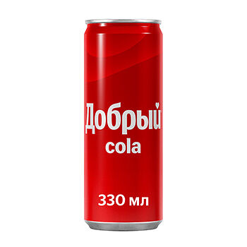Напиток безалкогольный сильногазированный Добрый Cola 330мл