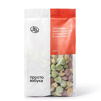 Пельмени Просто Азбука мини с говядиной и свининой ассорти