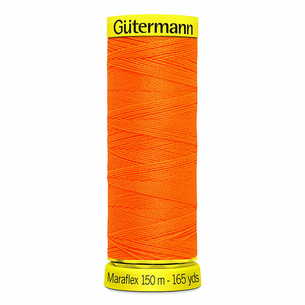 777000 Нить Maraflex для трикотажных материалов, 150м, 100% ПБТ, Gutermann(3871 неоновый оранжевый)