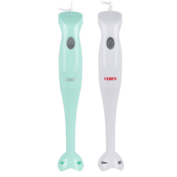 Leben блендер погружной 200вт, 1 скорость, лезвия нерж.сталь, 2 цвета