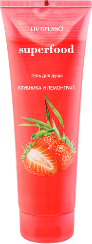 

Гель для душа Liv Delano Клубника и лемонграсс 250 мл