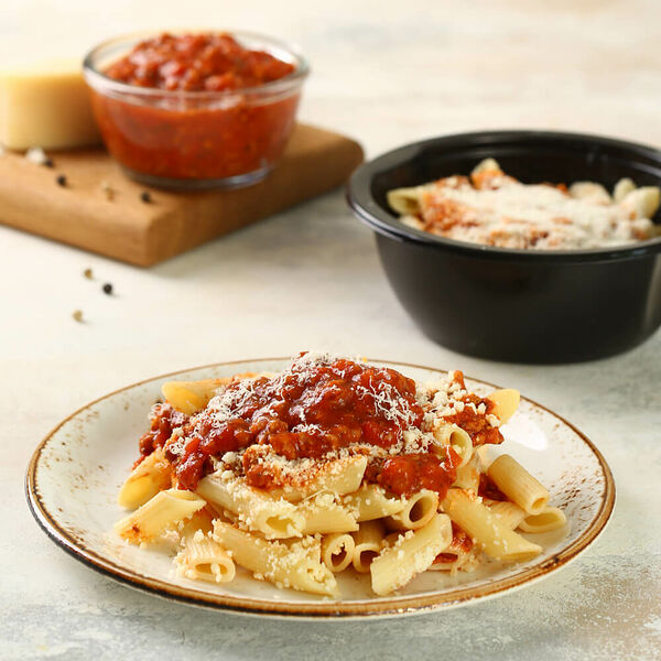 Паста с соусом Болоньезе МясновЪ Шеф-повар