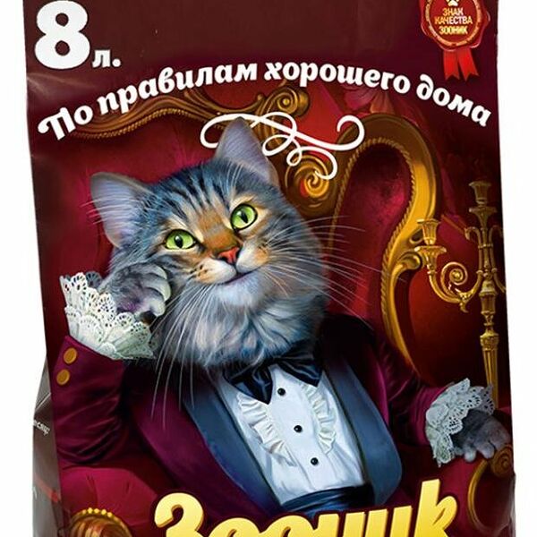 Наполнитель для кошачьего туалета «Зооник» комкующийся