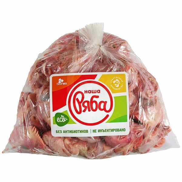 Головы цыпленка-бройлера Наша ряба замороженные 1000 г