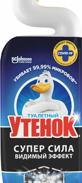 Средство чистящее Туалетный Утенок супер сила видимый эффект для унитаза 500мл