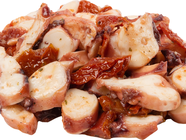 Щупальца кальмара в масле с томатами Коралловый остров вес 