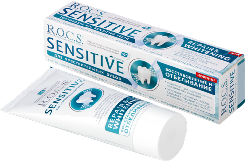 

Зубная паста R.O.C.S. Sensitive Восстановление и отбеливание 94 г