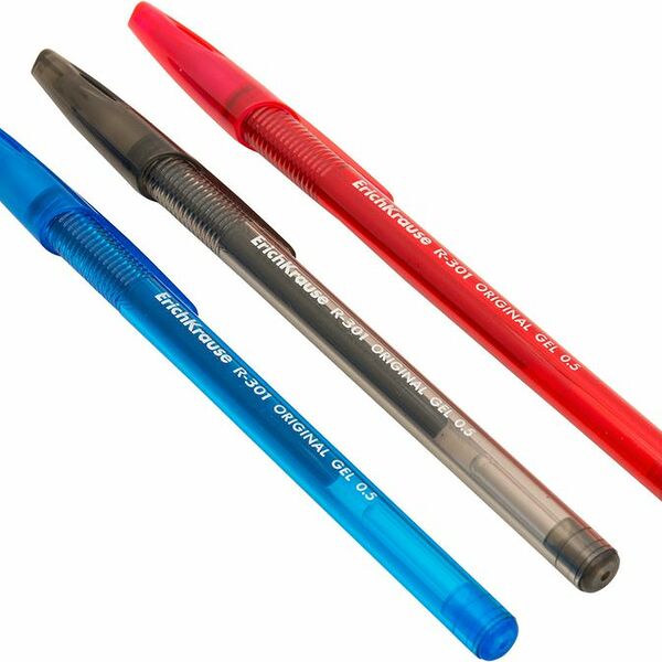 Набор ручек Erich Krause R-301 гелевые 3 цвета 0.4мм