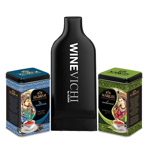 Набор премиальных черных индийских чаев Sultan Assam TGFOP с бергамотом и Maharani Darjeeling Даржилинг + подарок Чехол защитный  для стеклянных бутылок WINEVICHI