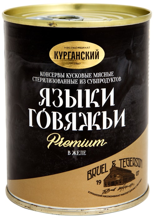 

Языки говяжьи Курганский мясокомбинат Exclusive standard 340 г